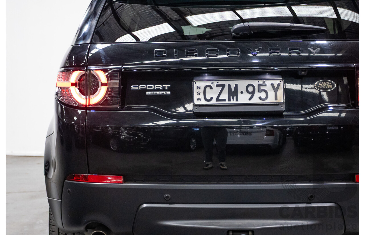 07/2015 Land Rover Discovery Sport TD4 HSE (AWD) LC 4D Wagon Black Turbo Diesel 2.2L - 7 Seats