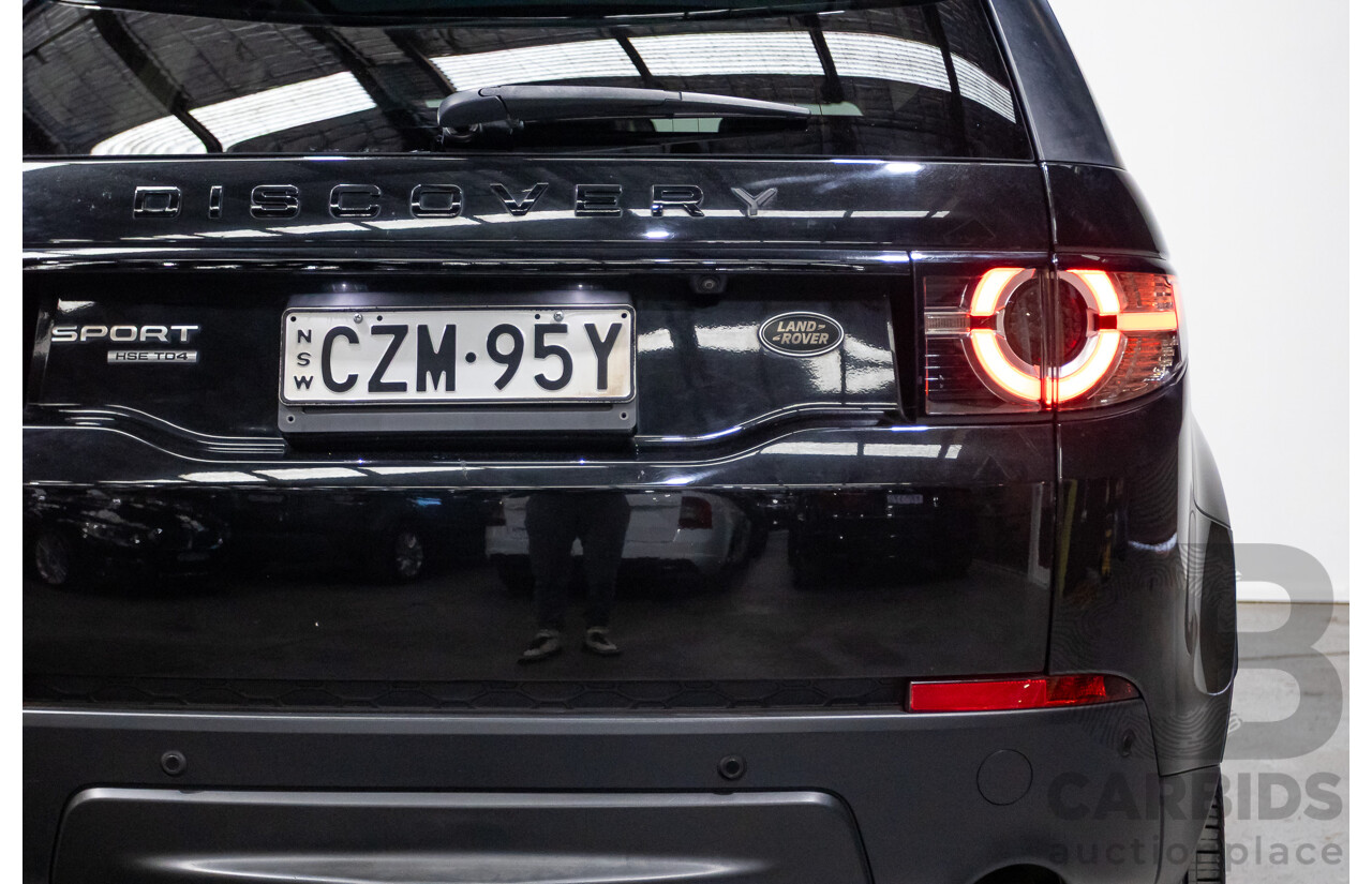07/2015 Land Rover Discovery Sport TD4 HSE (AWD) LC 4D Wagon Black Turbo Diesel 2.2L - 7 Seats
