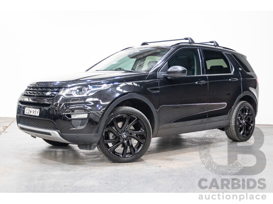 07/2015 Land Rover Discovery Sport TD4 HSE (AWD) LC 4D Wagon Black Turbo Diesel 2.2L - 7 Seats