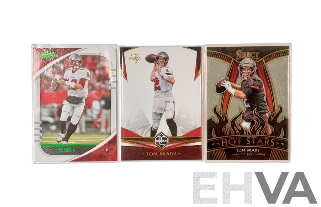 Tom Brady Tampa Bay Buccaneers Football Card Trio
