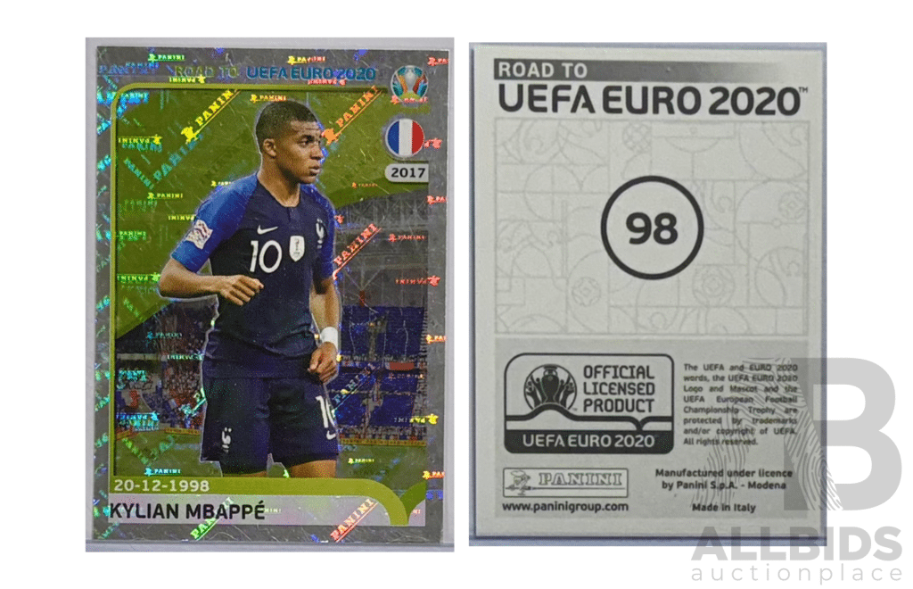 Kylian Mbappe 2019 Panini Road To UEFA Euro 2020 #98