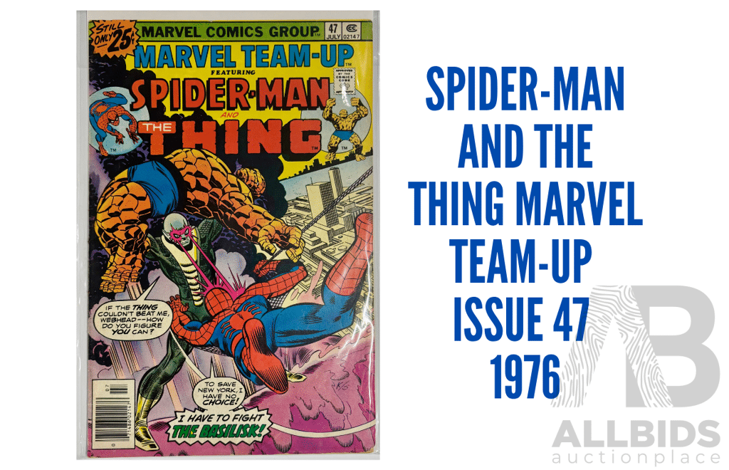 Spider-Man and The Thing Marvel Team-Up Issue 47 1976