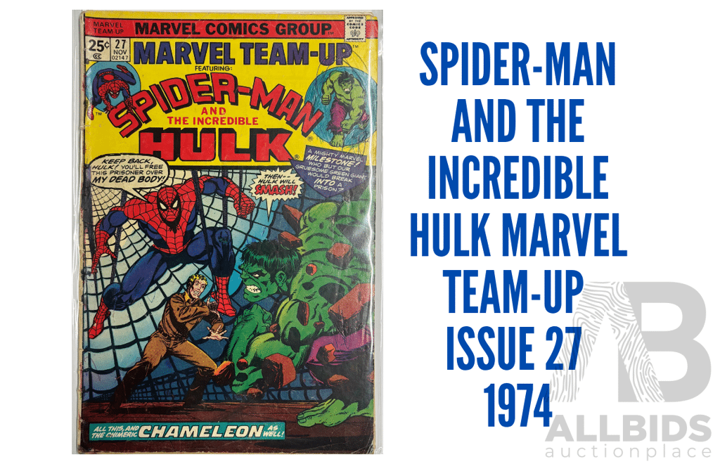 Spider-Man and The Incredible Hulk Marvel Team-Up Issue 27 1974
