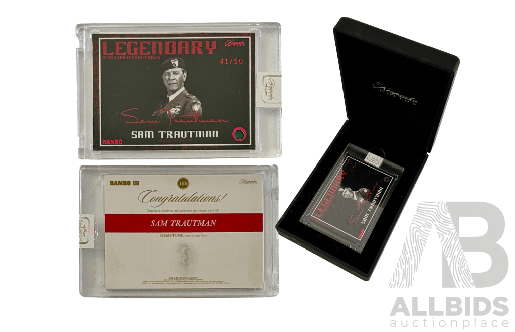 Sam Trautman Rambo III Legendary Gem Card.