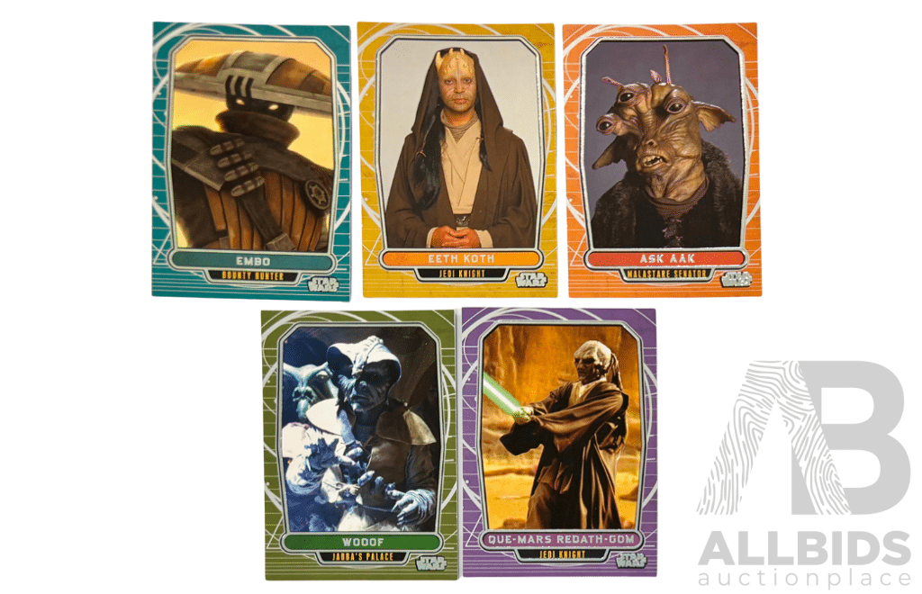 Star Wars Character Card Lot of Five