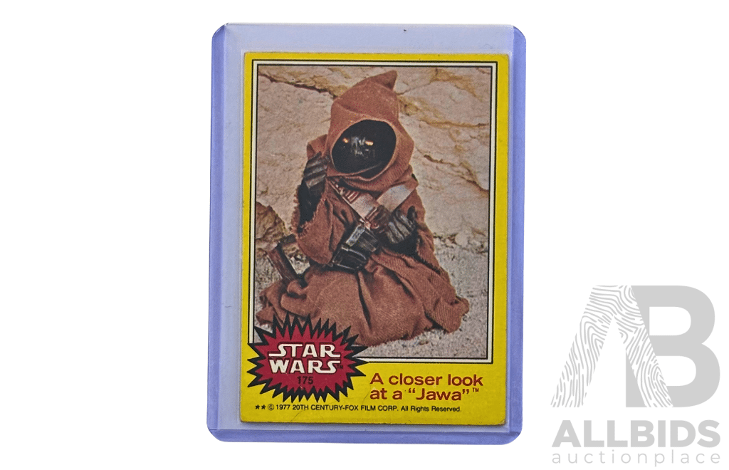 1977 Star Wars A Closer Look At A Jawa Card #175