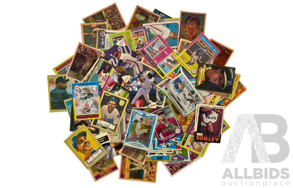 Mixed Vintage and Modern Baseball Card Collection Lot