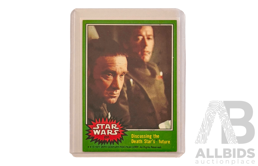 1977 Star Wars Discussing The Death Star’s Future Card #231