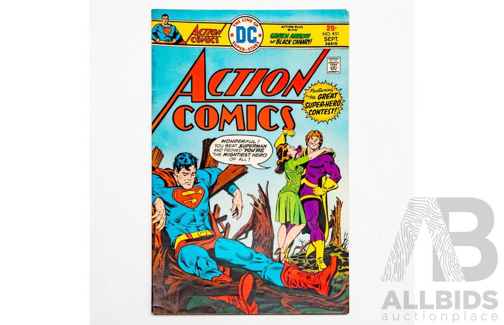 DC Action Comics Superman Issue #451 September 1975