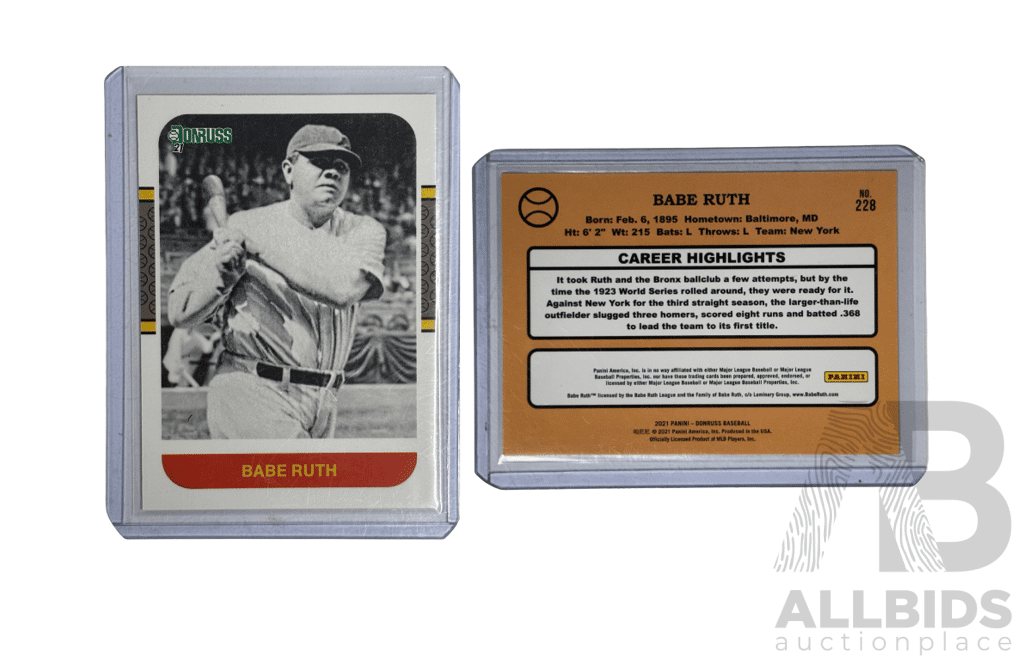 Babe Ruth 2021 Donruss Baseball Card