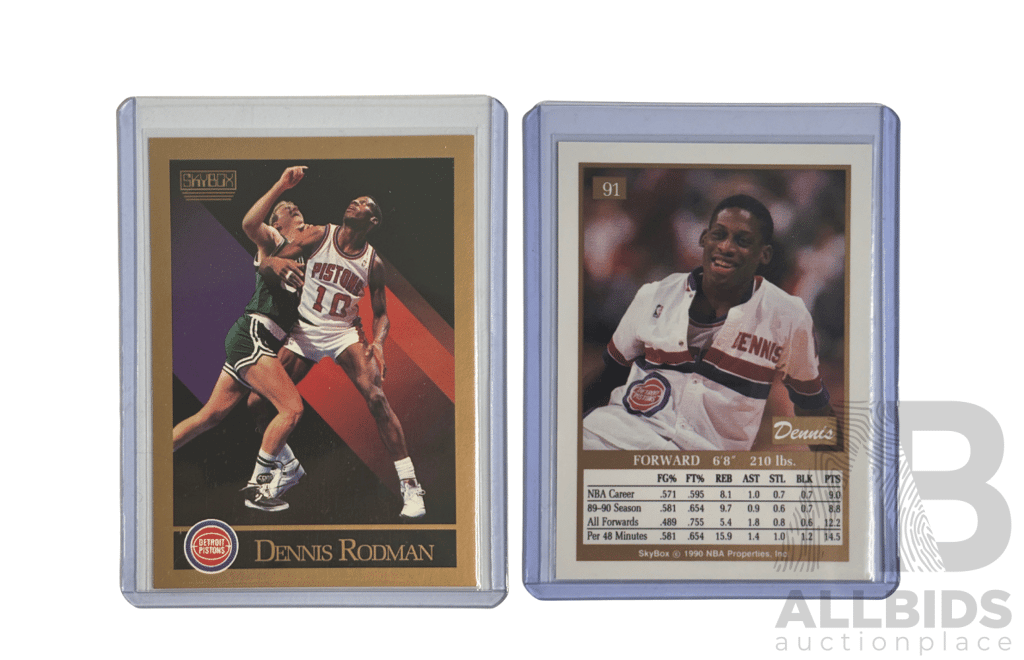 Dennis Rodman 1990 SkyBox Basketball Card