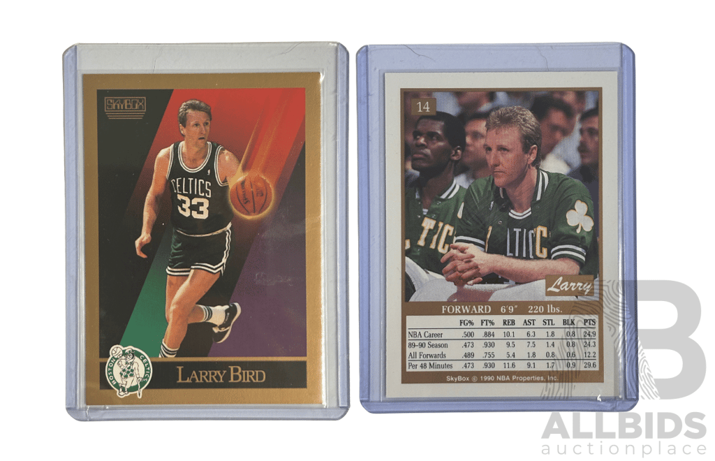 Larry Bird 1990 SkyBox Basketball Card