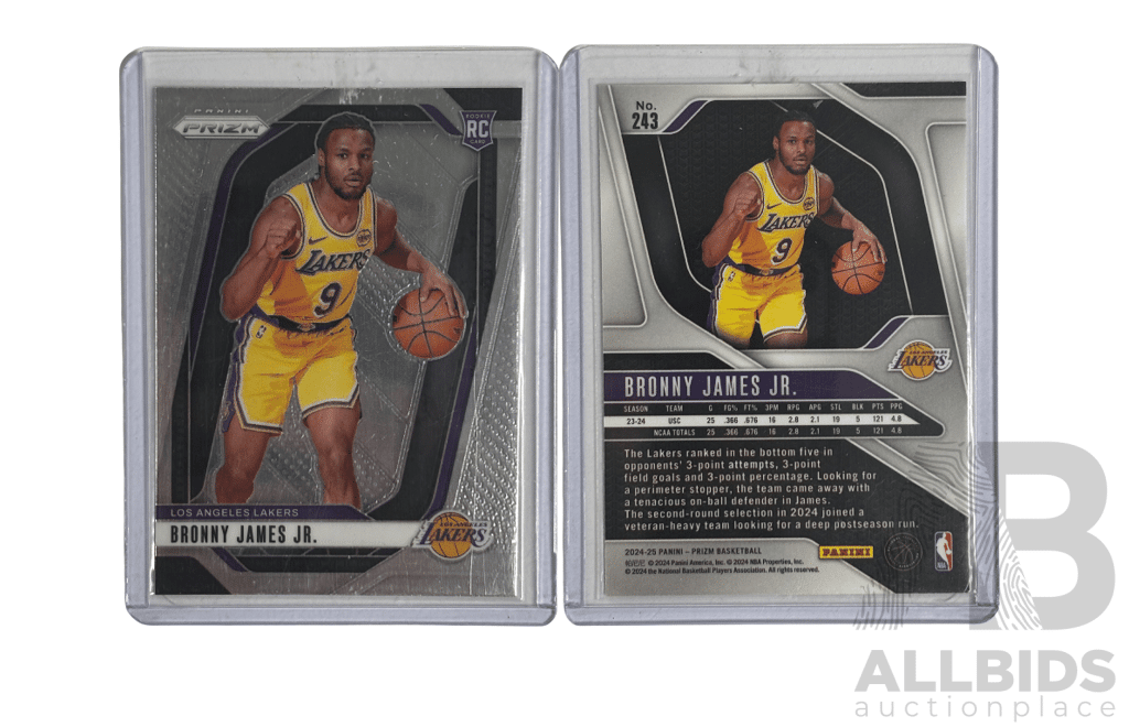 Bronny James Jr. Rookie – 2024–25 Prizm Card