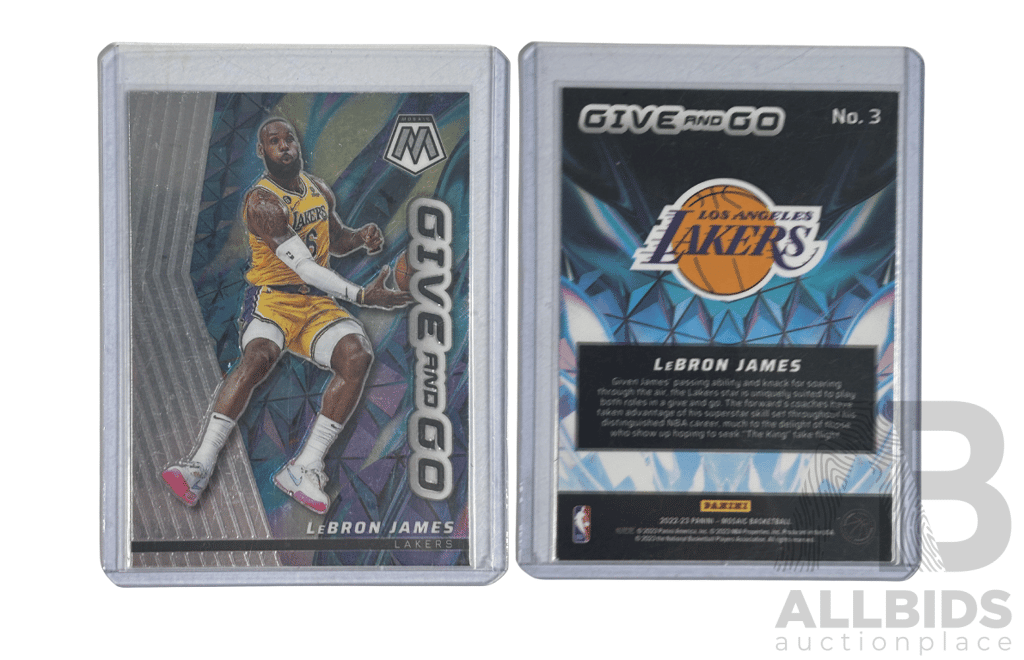 LeBron James – Mosaic “Give and Go” Basketball Card
