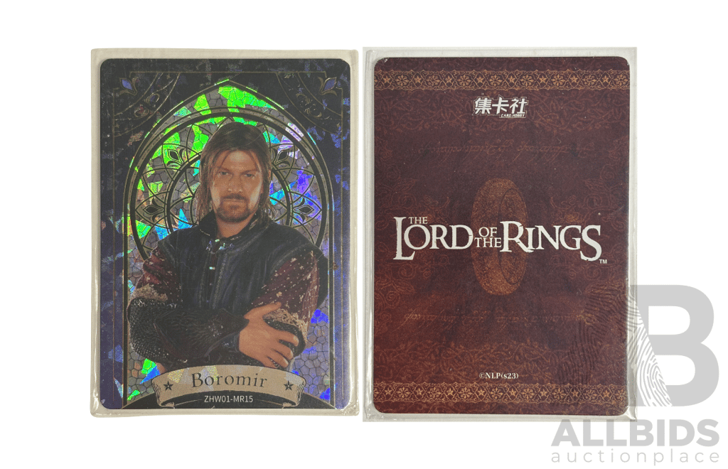 Boromir – Lord of the Rings Stained-Glass Holographic Card
