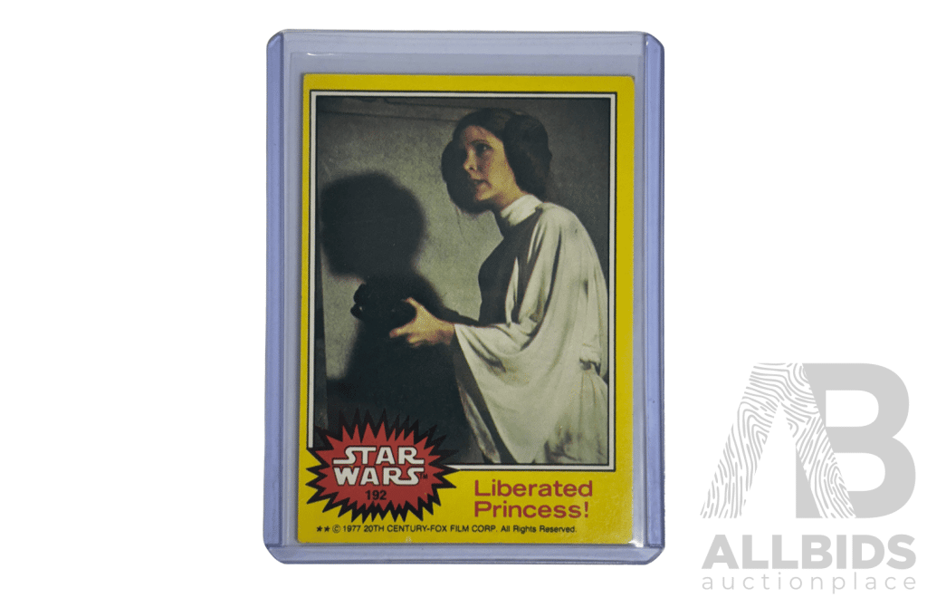Star Wars 1977 Card 192 Liberated Princess