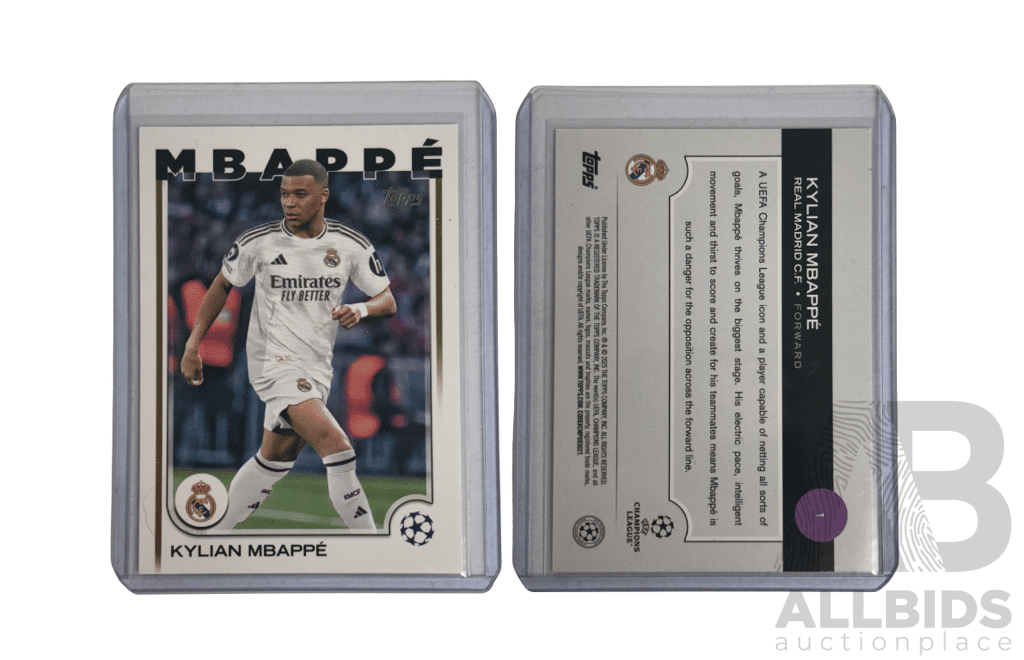 Kylian Mbappé Topps Real Madrid Card