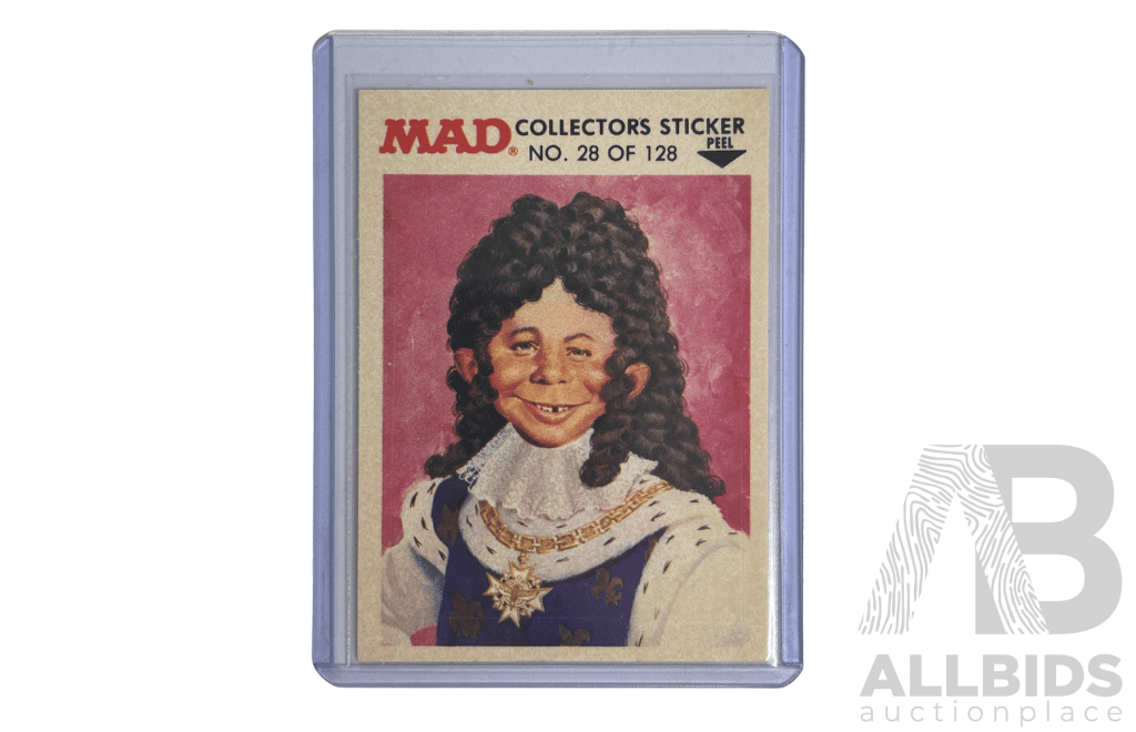 MAD Collectors Sticker No. 28 Vintage Humorous Portrait