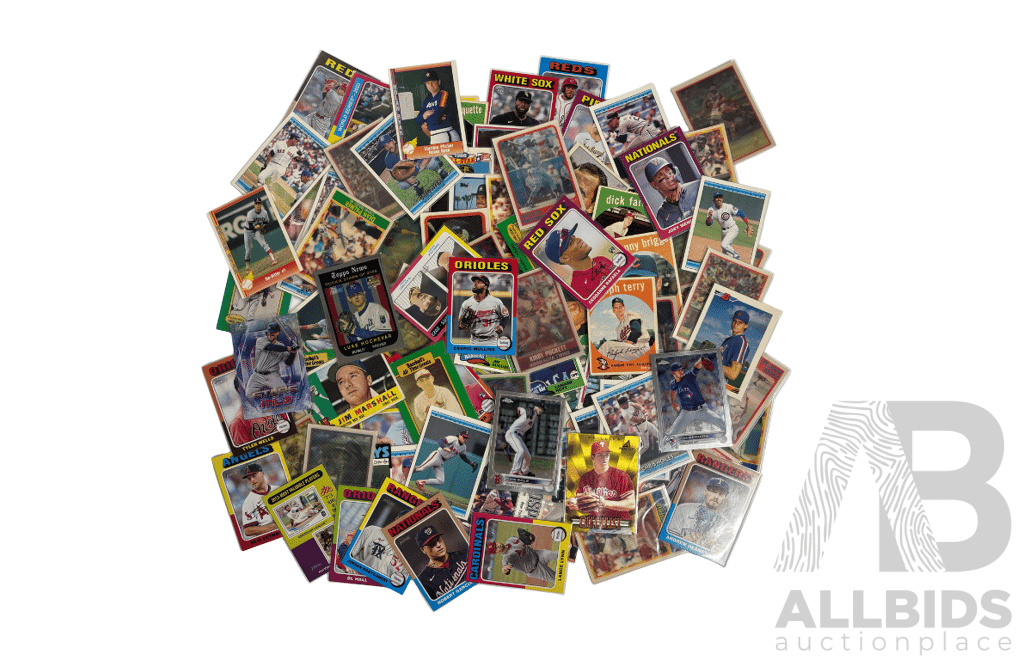 Mixed Baseball Card Lot Vintage to Modern