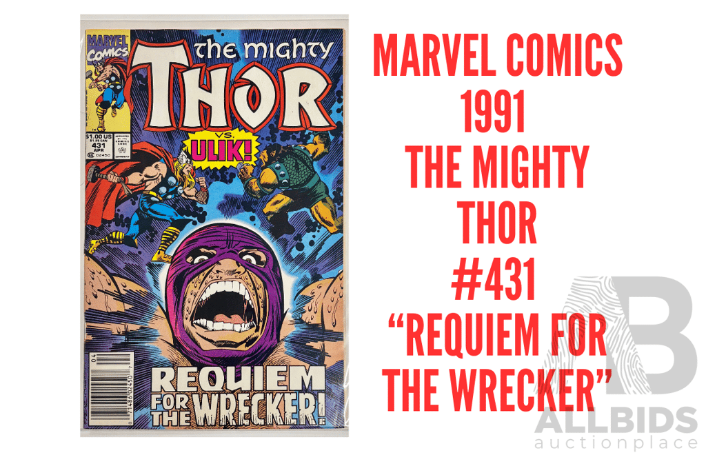The Mighty Thor 1991 Issue 431 Requiem for the Wrecker