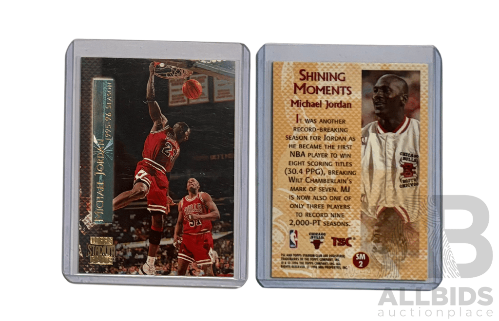 Michael Jordan 1996-97 Stadium Club Shining Moments #SM2