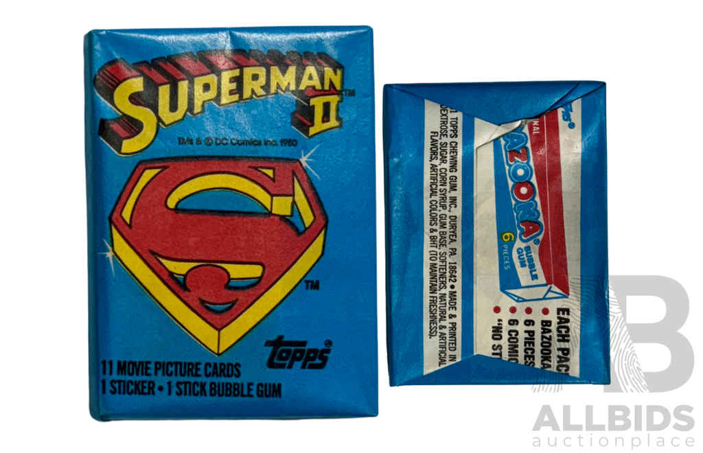 Superman II 1980 Topps Sealed Wax Pack