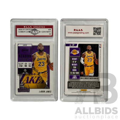 LeBron James 2018-19 Panini Contenders Season Ticket #30