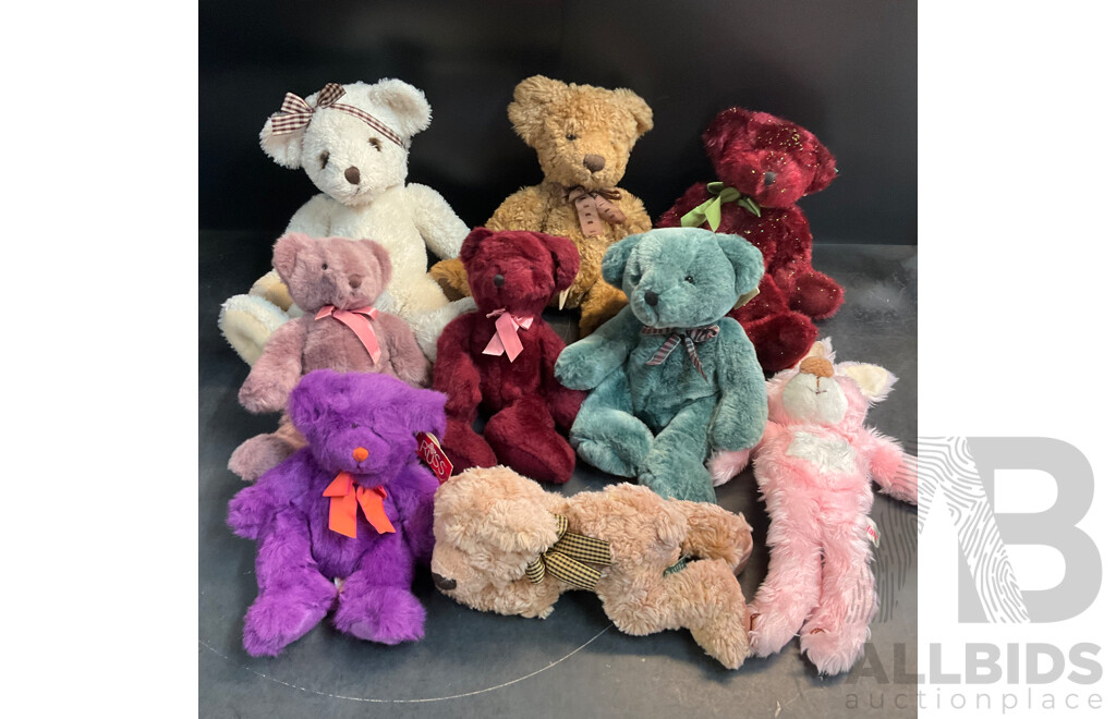 Assorted Russ Plush Toys - Teddy Bear, Rabbit, Doggy