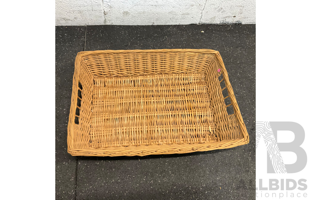 Vintage Mixed Lot - Lace Parasol, Wicker Basket , Cushions and Homewares