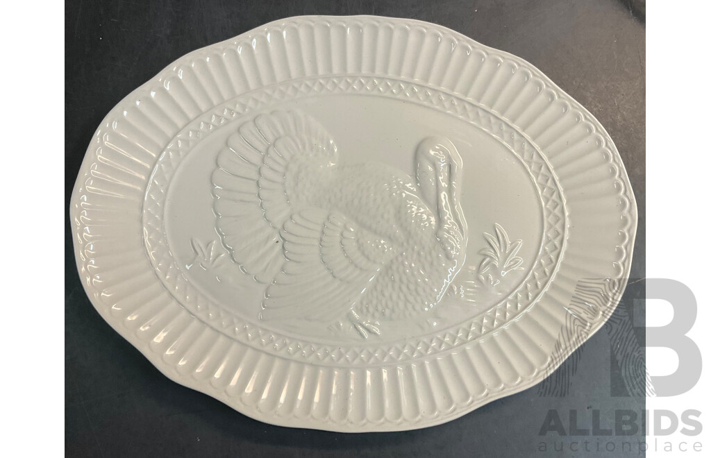 Assorted Decorative Serving Plates and Dishes