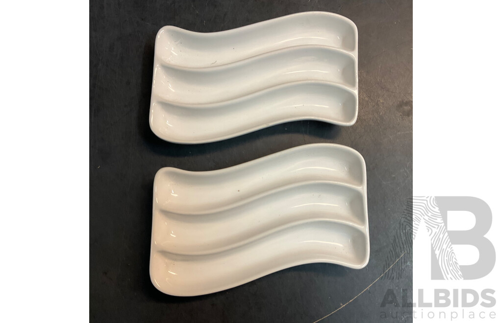 Assorted Decorative Serving Plates and Dishes