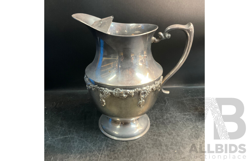 Vintage Grosvenor Cutlery Set & Strachan Napking Rings & Plated Silver Tea Pot & EPNS Creamer