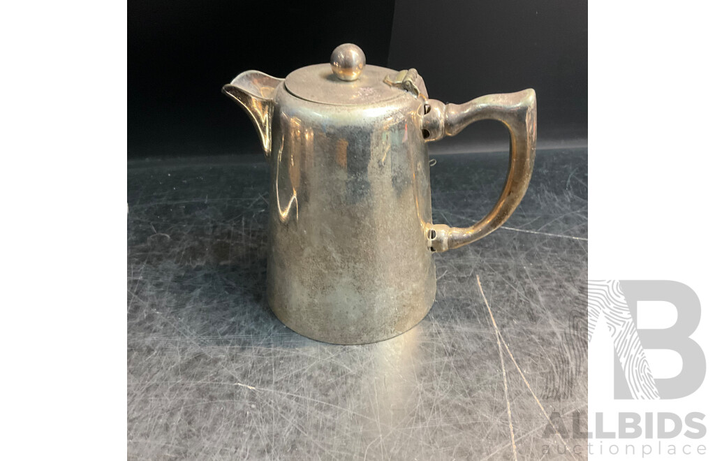 Vintage Grosvenor Cutlery Set & Strachan Napking Rings & Plated Silver Tea Pot & EPNS Creamer