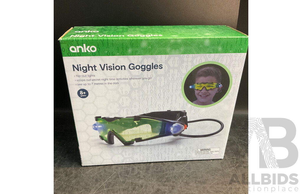 Mixed Kids Toys/Shoes/Sports Includes Beyblade, Game Box, Night Vision Goggles & More