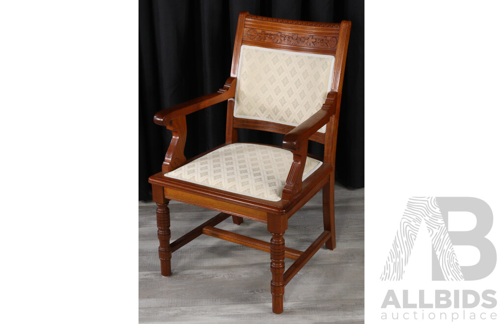 Good Set of Six Edwardian Oak Dining Chairs