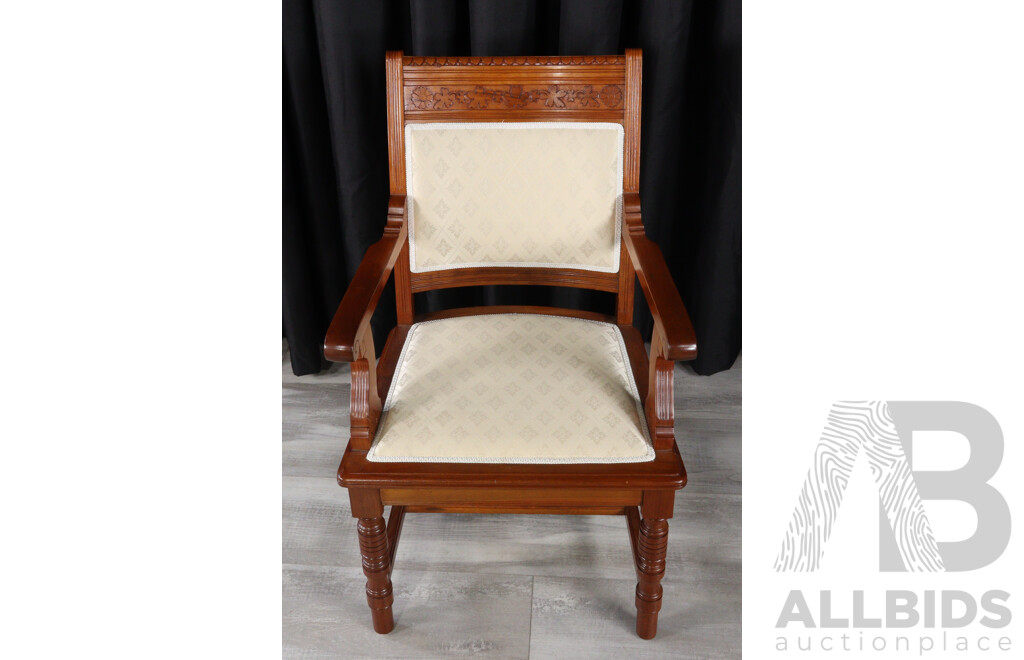 Good Set of Six Edwardian Oak Dining Chairs