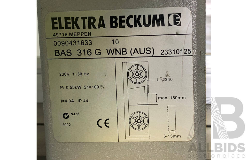 Elektra Beckum 316mm Electric Bandsaw