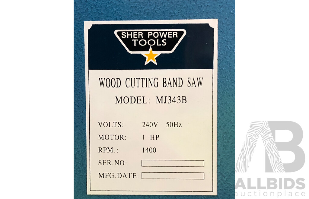 Sher Power Tools 343mm Electric Wood Cutting Bandsaw