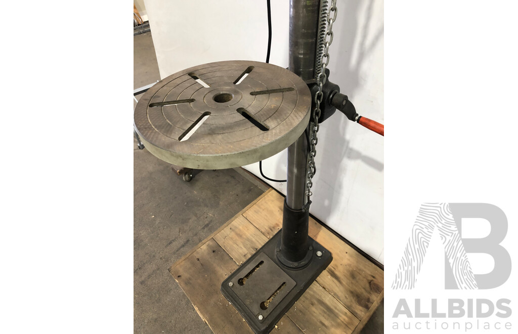Peerless Drills 6 Speed Electric Pedestal Drill Press