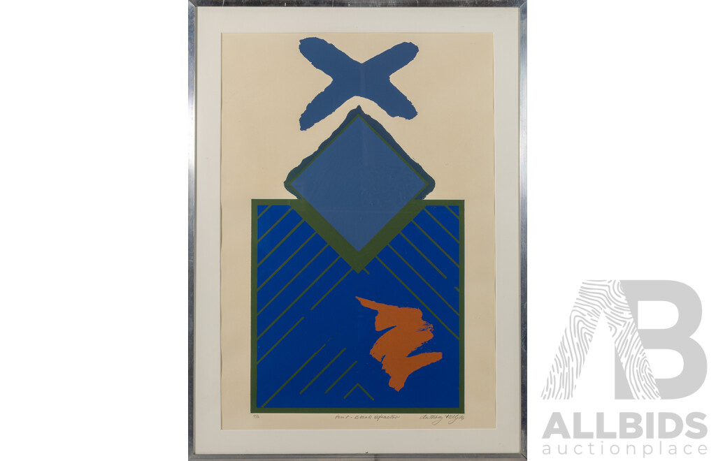 Anthony Kelly (20th Century, Australian, 1945-), Point-Break Refractor (1974), Editioned & Signed Original Lithograph, 77 x 57 cm (frame)