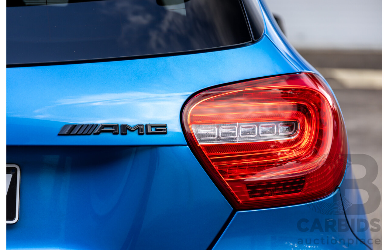 1/2015 Mercedes-Benz A45 AMG 176 MY15 5d Hatchback South Sea Blue Metallic Turbo 2.0L