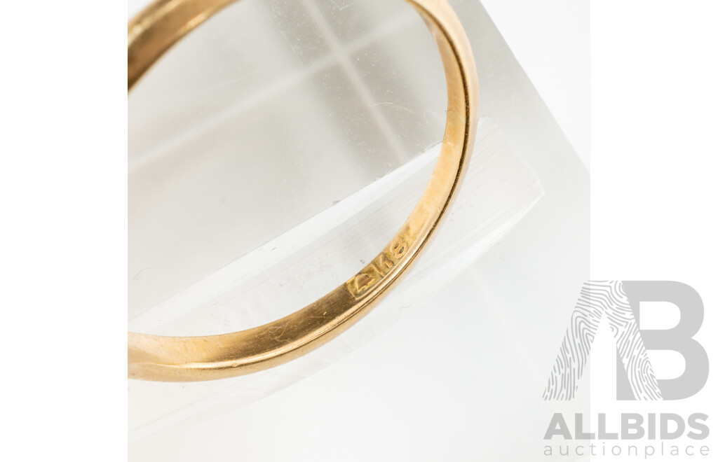 Early Vintage Diamond Solitaire Ring, 0.20ct, Australian Made Newman, Circa 1890-1930, Size M, 2.5 Grams