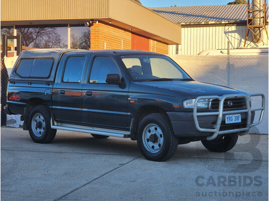 12/1999 Mazda B2500 Bravo (4x4)  Dual Cab P/Up Green 2.5L