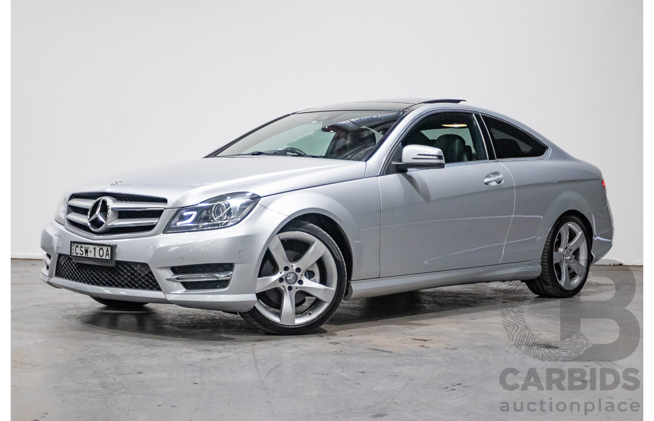 3/2014 Mercedes Benz C250 CDI AMG Pack W204 MY14 2d Coupe Iridium Silver Metallic Turbo Diesel 2.1L