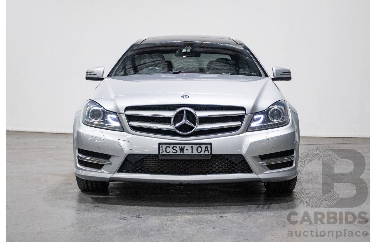 3/2014 Mercedes Benz C250 CDI AMG Pack W204 MY14 2d Coupe Iridium Silver Metallic Turbo Diesel 2.1L