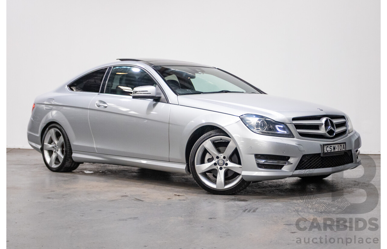 3/2014 Mercedes Benz C250 CDI AMG Pack W204 MY14 2d Coupe Iridium Silver Metallic Turbo Diesel 2.1L