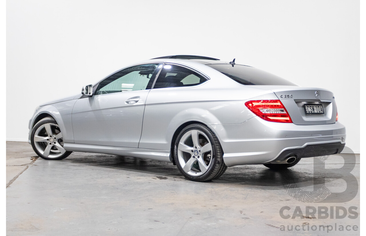 3/2014 Mercedes Benz C250 CDI AMG Pack W204 MY14 2d Coupe Iridium Silver Metallic Turbo Diesel 2.1L