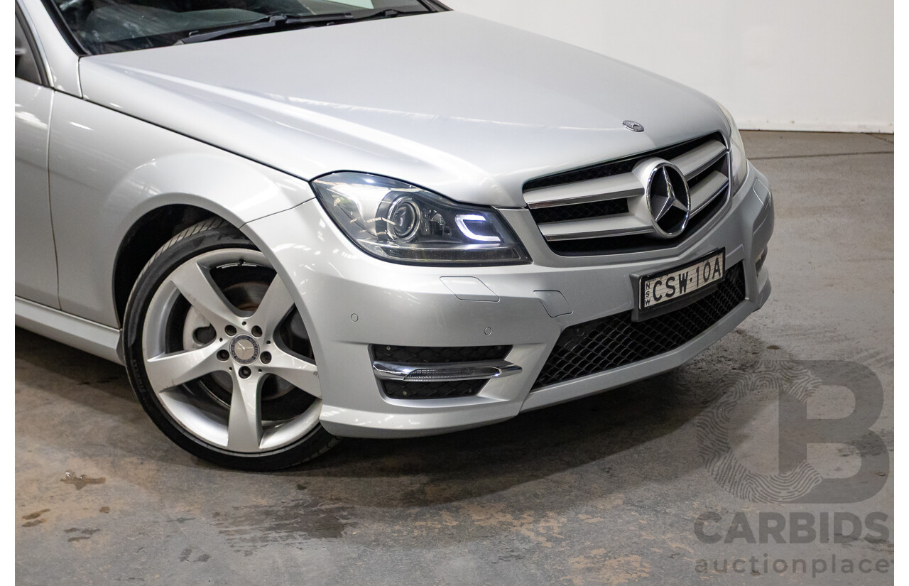 3/2014 Mercedes Benz C250 CDI AMG Pack W204 MY14 2d Coupe Iridium Silver Metallic Turbo Diesel 2.1L