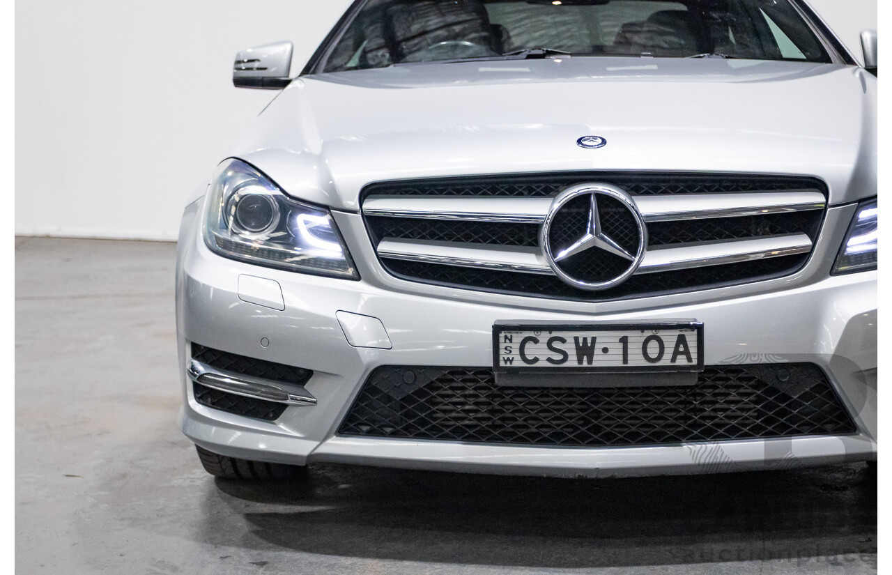 3/2014 Mercedes Benz C250 CDI AMG Pack W204 MY14 2d Coupe Iridium Silver Metallic Turbo Diesel 2.1L