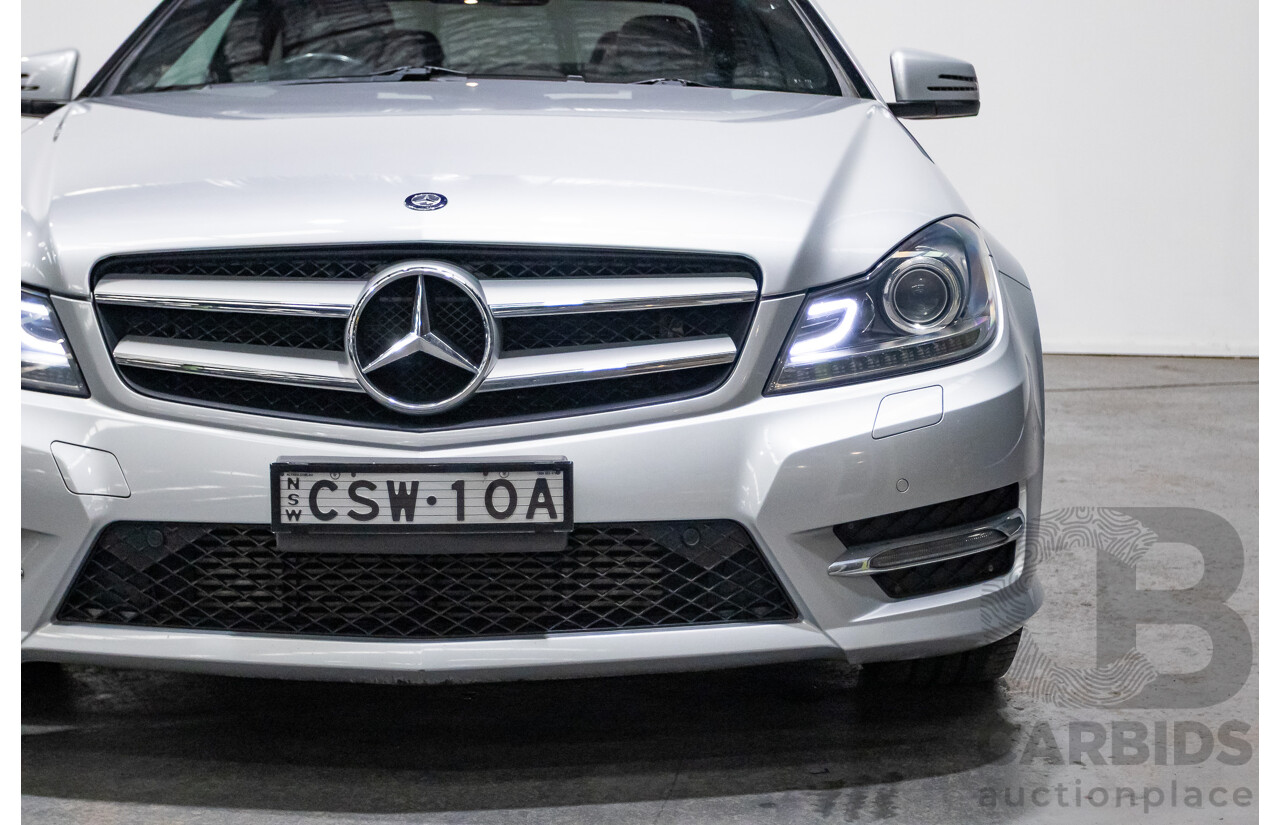 3/2014 Mercedes Benz C250 CDI AMG Pack W204 MY14 2d Coupe Iridium Silver Metallic Turbo Diesel 2.1L